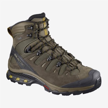 Salomon QUEST 4D 3 GTX Mens Hiking Boots Olive UK EPZX